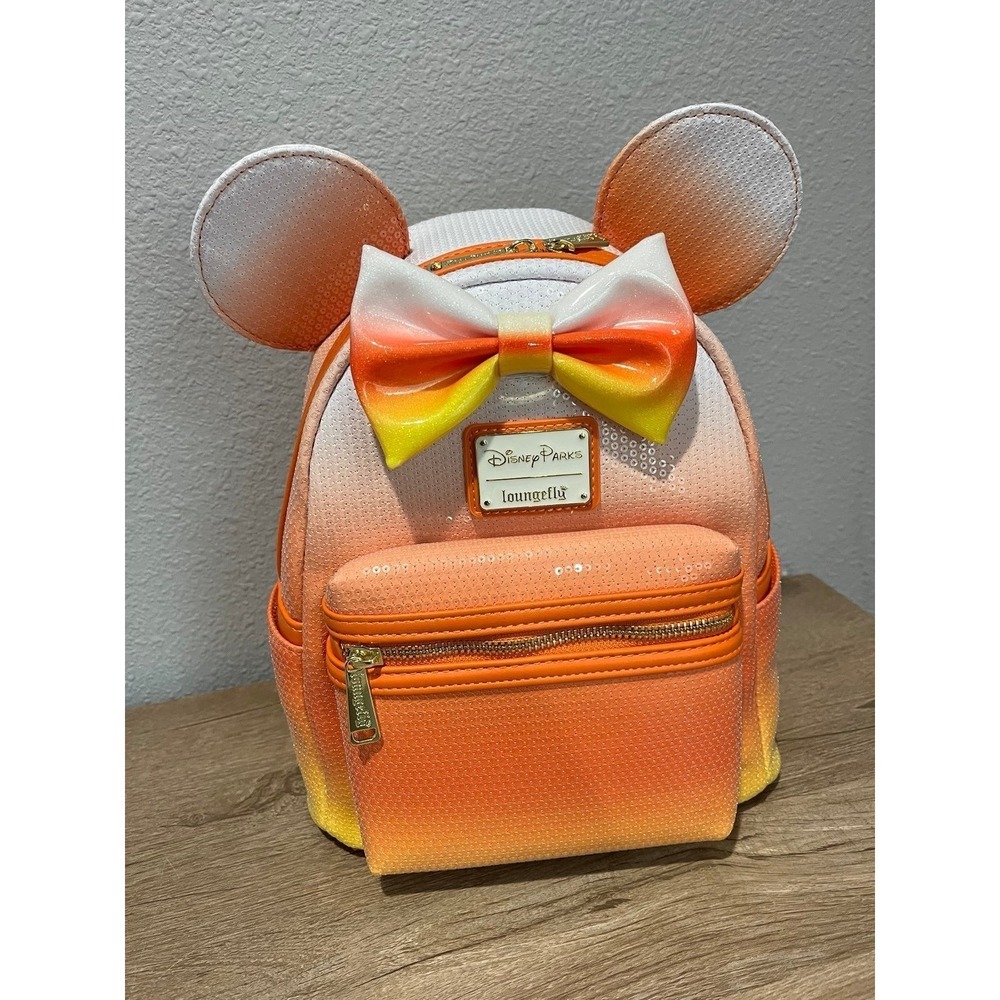 2024 Disney Parks Halloween Candy Corn‎ Loungefly Mini Backpack NWT